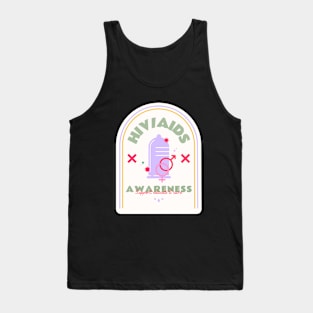 Hiv Aids Awareness Design Tank Top